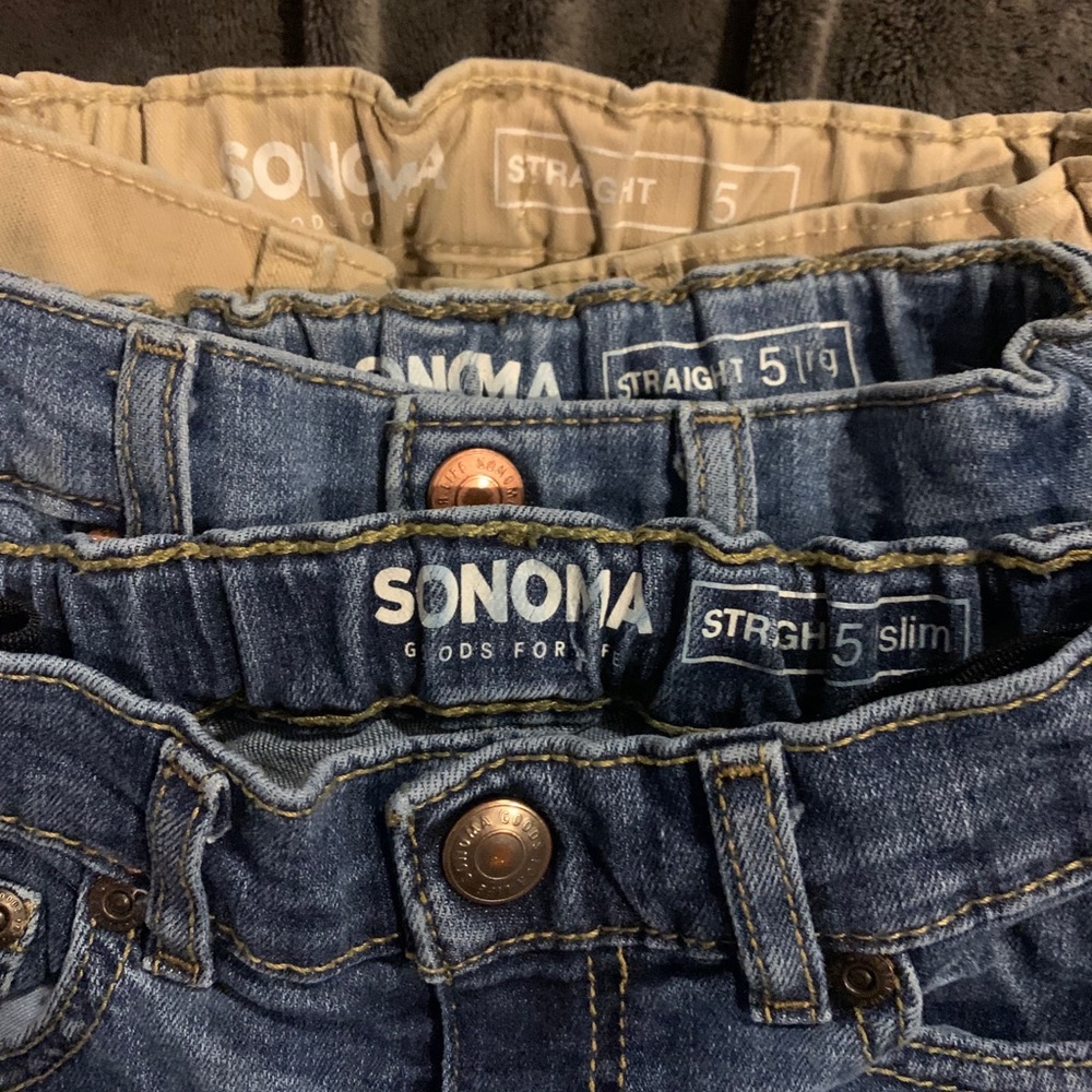 9 pair of boys jeans size-5-6